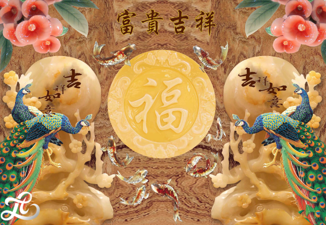 TRANH DÁN TƯỜNG GIẢ NGỌC