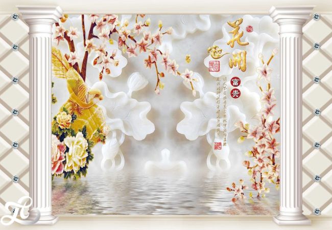 TRANH DÁN TƯỜNG GIẢ NGỌC