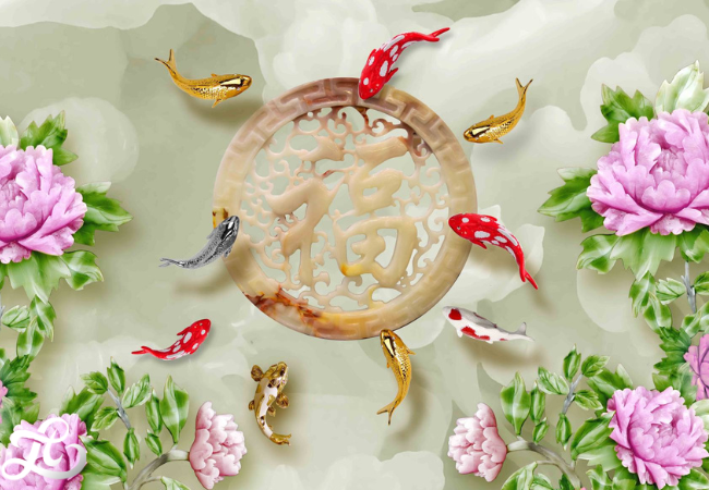 TRANH DÁN TƯỜNG GIẢ NGỌC